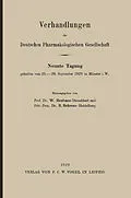 E-Book (pdf) Verhandlungen der Deutschen Pharmakologischen Gesellschaft von W. Heubner, B. Behrens