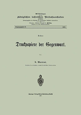 E-Book (pdf) Ueber Druckpapiere der Gegenwart von A. Martens