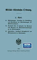 E-Book (pdf) Militär-Eisenbahn-Ordnung von E.S. Mittler & S. Berlin