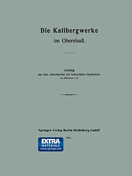 E-Book (pdf) Die Kalibergwerke im Oberelsaß von E. Mülhausen