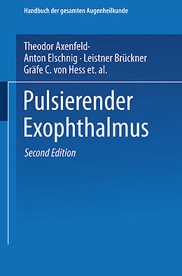 Kartonierter Einband Pulsierender Exophthalmus von Leistner Brückner Gräfe, Carl Hubert Sattler