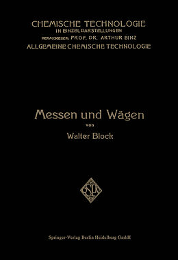 Kartonierter Einband Messen und Wägen von Walter Block
