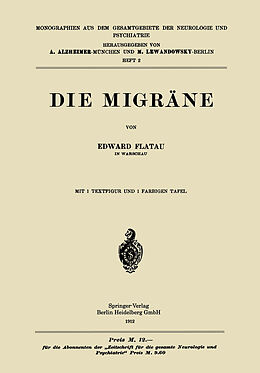 Kartonierter Einband Die Migräne von Eduard Flatau