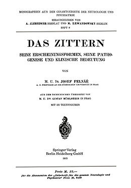 Kartonierter Einband Das Zittern von Josef Pelnár