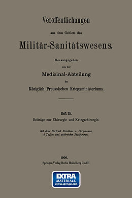 Kartonierter Einband Beiträge zur Chirurgie und Kriegschirurgie von Ernst von Bergmann