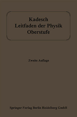 E-Book (pdf) Leitfaden der Physik von Adolf Kadesch
