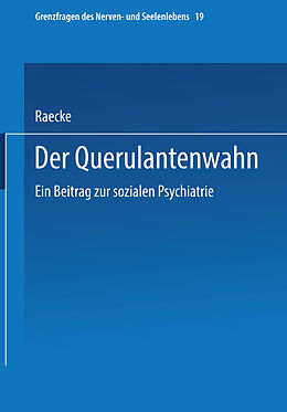 E-Book (pdf) Der Querulantenwahn von Julius Raecke