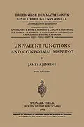 E-Book (pdf) Univalent Functions and Conformal Mapping von James Allister Jenkins