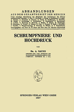 E-Book (pdf) Schrumpfniere und Hochdruck von Árpád Sachs