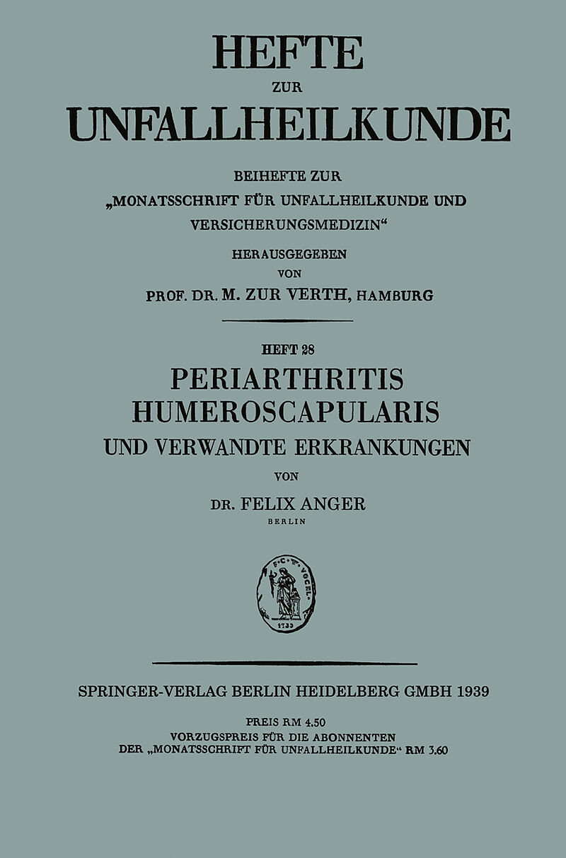 Periarthritis Humeroscapularis und Verwandte Erkrankungen