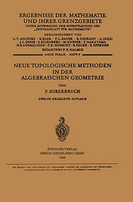 E-Book (pdf) Neue Topologische Methoden in der Algebraischen Geometrie von Friedrich Hirzebruch