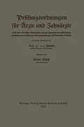 E-Book (pdf) Leitfaden der Prüfungsordnungen für Ärzte und Zahnärzte von Kurt Opitz, Eduard Dietrich