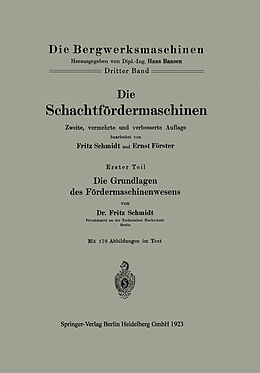 E-Book (pdf) Die Schachtfördermaschinen von Ernst Förster
