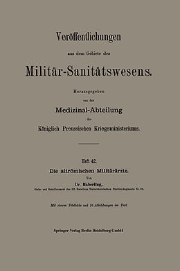 E-Book (pdf) Die altrömischen Militärärzte von Willy G. Haberling