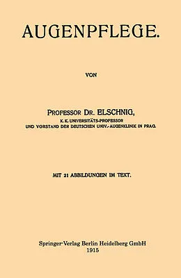 E-Book (pdf) Augenpflege von Anton Elschnig