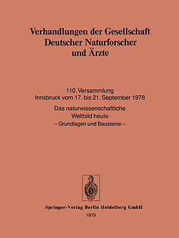 Kartonierter Einband Verhandlungen der Gesellschaft Deutscher Naturforscher und Ärzte von Kenneth A. Loparo