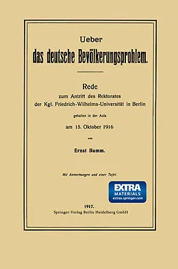 E-Book (pdf) Ueber das deutsche Bevölkerungsproblem von Ernst Bumm