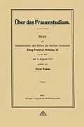 E-Book (pdf) Über das Frauenstudium von Ernst Bumm