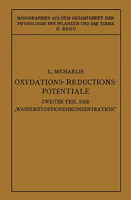 E-Book (pdf) Oxydations-Reductions-Potentiale von Leonor Michaelis