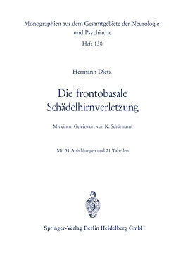 E-Book (pdf) Die frontobasale Schädelhirnverletzung von Hermann Dietz