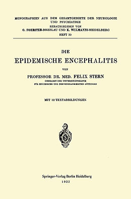E-Book (pdf) Die Epidemische Encephalitis von Felix Stern