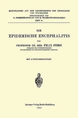 E-Book (pdf) Die Epidemische Encephalitis von Felix Stern