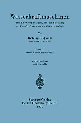 E-Book (pdf) Wasserkraftmaschinen von L. Quantz