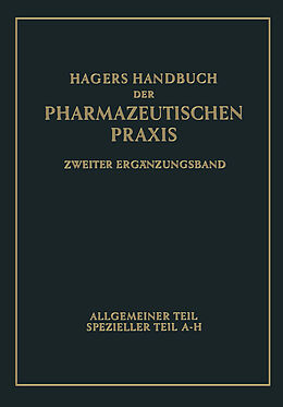 Kartonierter Einband Hagers Handbuch der pharmazeutischen Praxis von Georg Arends, Heinrich Zörnig, Hermann Hager