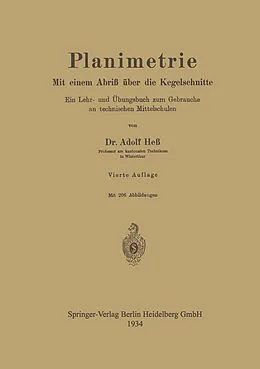 E-Book (pdf) Planimetrie von Adolf Hess