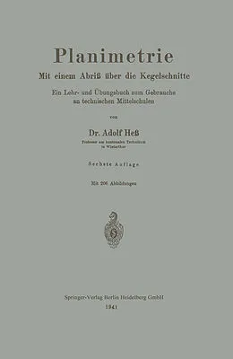 E-Book (pdf) Planimetrie von Adolf Hess