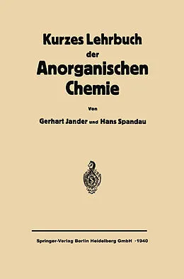 E-Book (pdf) Kurzes Lehrbuch der anorganischen Chemie von Gerhart Jander, Hans Spandau