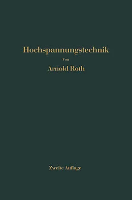 E-Book (pdf) Hochspannungstechnik von Arnold Roth, Alfred Imhof