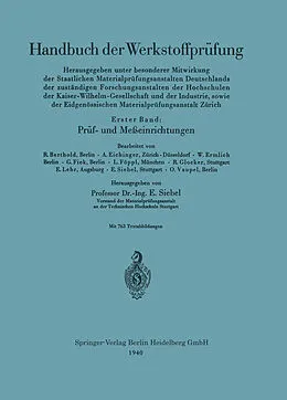 E-Book (pdf) Prüf- und Meßeinrichtungen von Erich Siebel