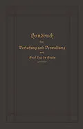 E-Book (pdf) Handbuch der Verfassung und Verwaltung in Preußen und dem Deutschen Reiche von Robert Achille Friedrich Hermann Graf Hue de Grais