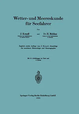 E-Book (pdf) Wetter- und Meereskunde für Seefahrer von Joseph Krauß, Heinrich Meldau