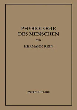 E-Book (pdf) Einführung in die Physiologie des Menschen von Hermann Rein