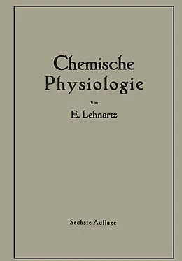 E-Book (pdf) Einführung in die Chemische Physiologie von Emil Lehnartz