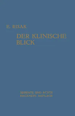 E-Book (pdf) Der Klinische Blick von Erwin Risak
