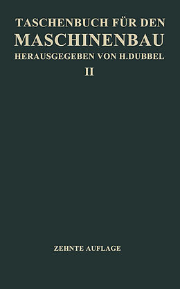 Kartonierter Einband Taschenbuch für den Maschinenbau von H. Baer, Ch Bouche, H. Dubel