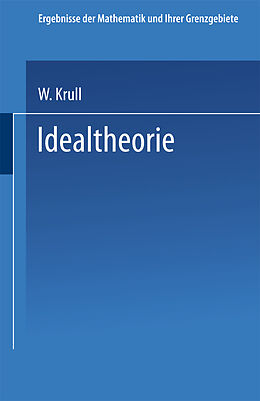 Kartonierter Einband Idealtheorie von Wolfgang Krull
