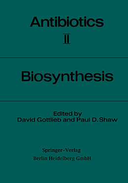 Couverture cartonnée Biosynthesis de Paul D. Shaw, David Gottlieb