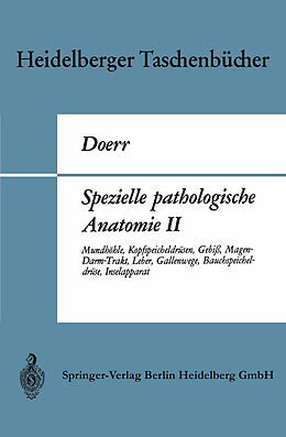 Kartonierter Einband Spezielle pathologische Anatomie II von Wilhelm Doerr