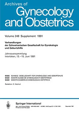 E-Book (pdf) Verhandlungen der Schweizerischen Gesellschaft für Gynäkologie und Geburtshilfe von Kenneth A. Loparo