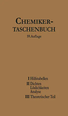 E-Book (pdf) Chemiker-Taschenbuch von Rudolf Biedermann, I. Koppel, W. A. Roth
