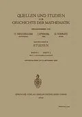 E-Book (pdf) Quellen und Studien zur Geschichte der Mathematik von O. Neugebauer, Julius Stenzel, Otto Toeplitz