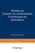 E-Book (pdf) Beiträge zur Kenntnis der symbiontischen Einrichtungen der Heteropteren von Gerhard Schneider