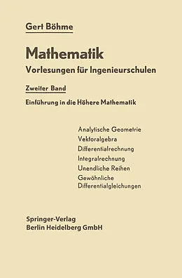 E-Book (pdf) Einführung in die Höhere Mathematik von Gert Böhme