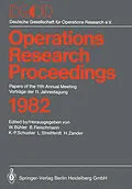 E-Book (pdf) Operations Research Proceedings 1982 von W. Bühler, Deutsche Gesellschaft für Operations-Research