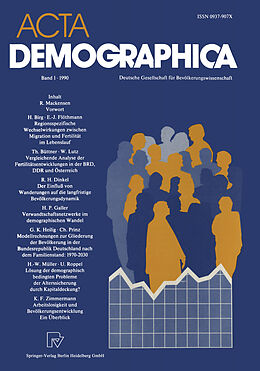 Kartonierter Einband Acta Demographica von 