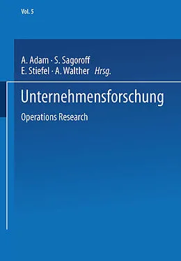 E-Book (pdf) Unternehmensforschung von A. Adam, S. Sagoroff, Eduard Ludwig STIEFEL